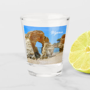 Algarve Strand en rotsen in Portugal Souvenir Shot Glas