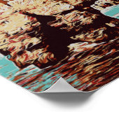 Algarve strand Portugal Poster van het oogstjaar (Hoek)