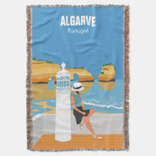 Algarve strandmeisje op  manier deken