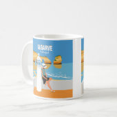 Algarve strandmeisje op manier koffiemok (Voorkant links)