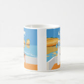 Algarve strandmeisje op manier koffiemok (Center)