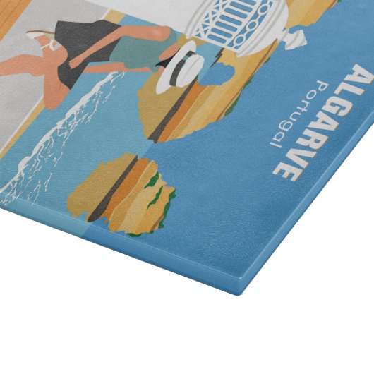 Algarve strandmeisje op manier snijplank (Hoek)