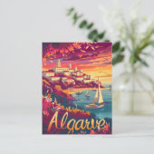 Algarve Sunset Briefkaart (Staand voorkant)