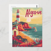 Algarve Vintage Briefkaart (Voorkant / Achterkant)