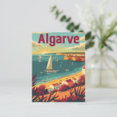 Algarve Vintage reizen Briefkaart (Staand voorkant)