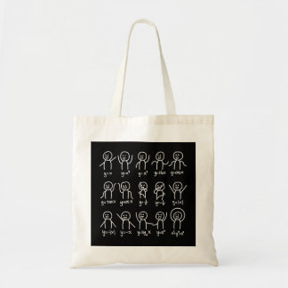 Algebra Dance Funny Graph Figures Wiskunde vergeli Tote Bag
