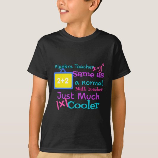 Algebra docent hetzelfde als een normale Wiskunde T-shirt (Voorkant)