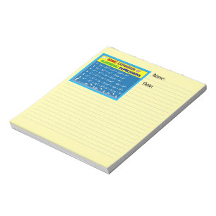 Algebra Geel Notitieblok