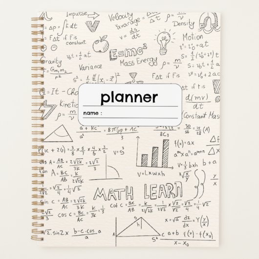 Algebra Geometrie Formule Planner (Voorkant)