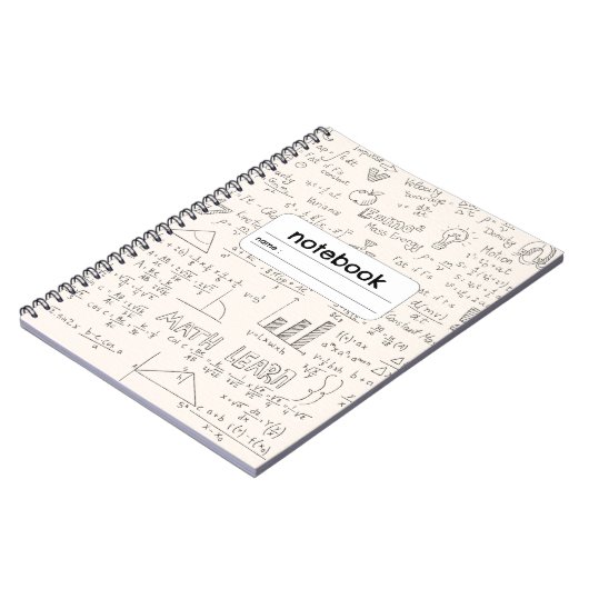 Algebra Geometry Formula Notitieboek (Linkerzijde)