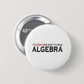 Algebra _ I functie best Ronde Button 5,7 Cm (Voorkant /achterkant)