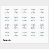 Algebra is Fun Ronde Sticker (Vel)
