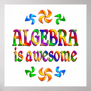Algebra is Geweldige Poster