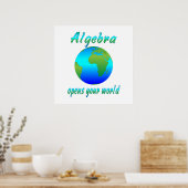 Algebra opent werelden - Vanaf $ 11,80 Poster (Keuken)