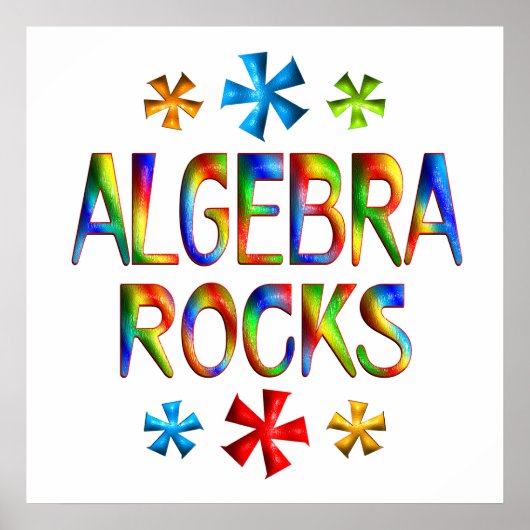 ALGEBRA ROCKS - Vanaf $ 11,80 Poster (Voorkant)