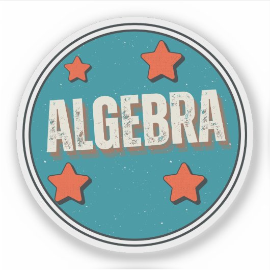 Algebra Sticker (Voorkant)
