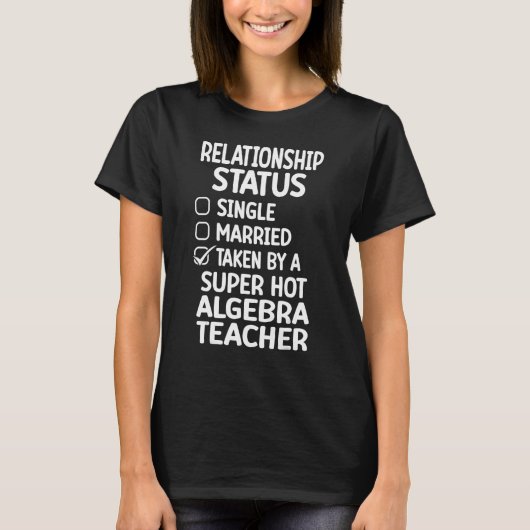 Algebra Teacher relationship T-shirt (Voorkant)