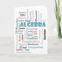 Algebra Vocabulary Kaart