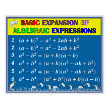 Algebra Wiskunde Klaslokaal Poster - Blue Ocean