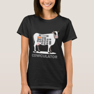 Algebra Wiskunde Rekenmachine Probleemoplosser Koe T-shirt