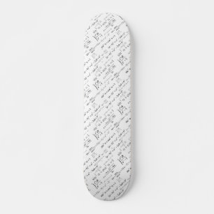Algebra-Wiskunde-vergelijkingspatroon Skateboard