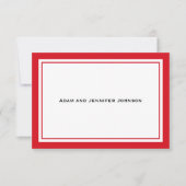 Algemeen Dank u Noteer Kaarten (rood / wit) (Voorkant)