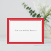 Algemeen Dank u Noteer Kaarten (rood / wit) (Staand voorkant)