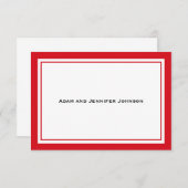 Algemeen Dank u Noteer Kaarten (rood / wit) (Voorkant / Achterkant)