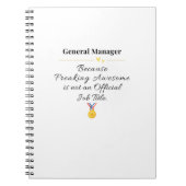 Algemeen directeur notitieboek (Voorkant)