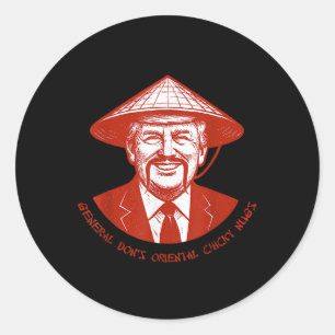 Algemeen Dons Funny Oriental Chicky Nugs Gezegde Q Ronde Sticker