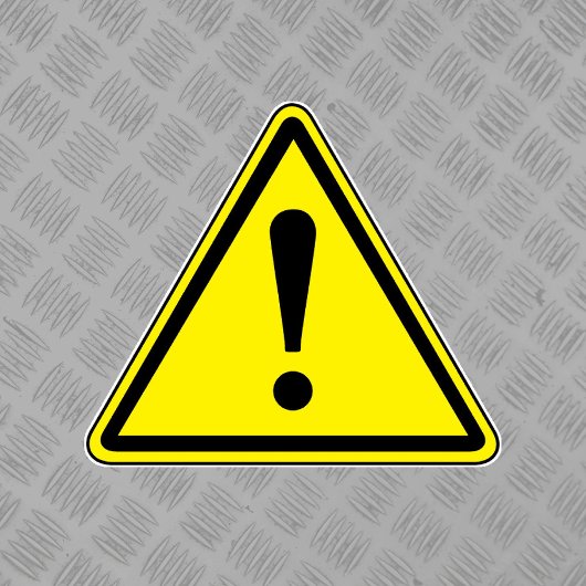 Algemeen gevarenlabel sticker