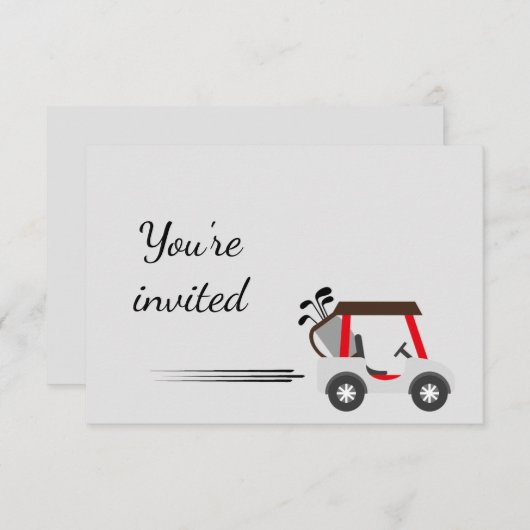 Algemeen Nodig Custom Fun Golfen Verjaardagsfeest Kaart (Voorkant / Achterkant)