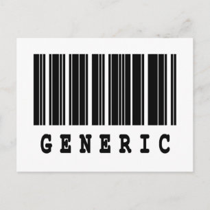 algemeen ontwerp voor streepjescode briefkaart