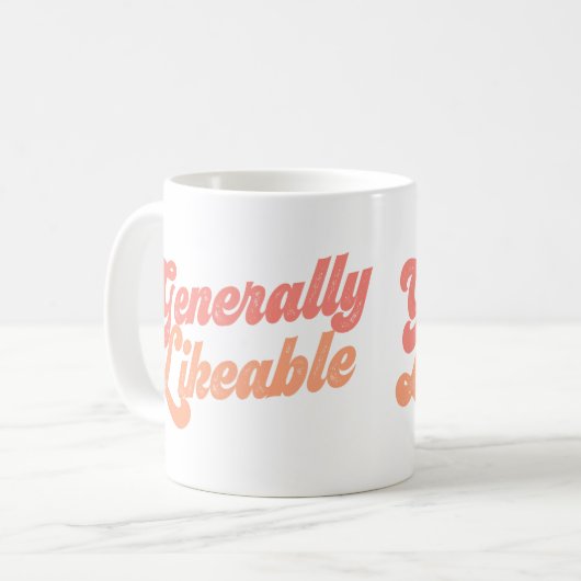 Algemeen sympathiek? Vertel het de wereld! Koffiemok (Voorkant links)