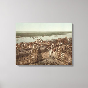 Algemeen Uitzicht Antwerpen I, België Canvas Afdruk