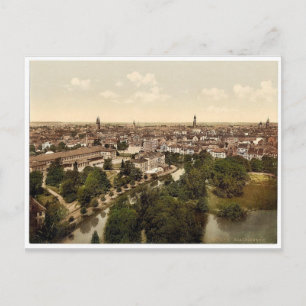 Algemeen uitzicht, Brunswick (d.w.z. Braunschweig) Briefkaart