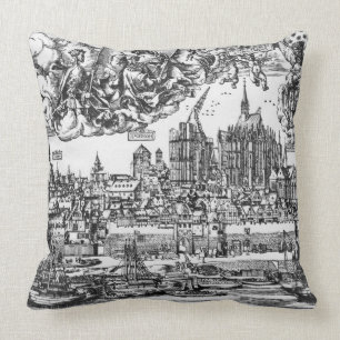 Algemeen Uitzicht Keulen, 1531 (graving) (b/w pho Kussen