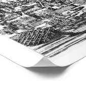 Algemeen Uitzicht Keulen, 1531 (graving) (b/w pho Poster (Hoek)