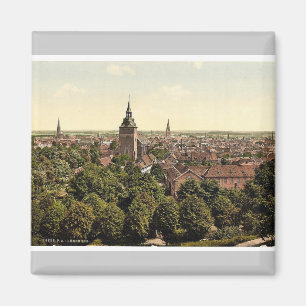 Algemeen uitzicht, Luneburg, Hannover, Duitsland, Magneet