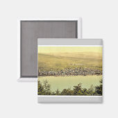 Algemeen uitzicht, Rudesheim, de Rijn, Duitsland c Magneet (Voorkant / Achterkant)