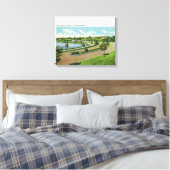 Algemeen Uitzicht van Baxter Blvd, Route # 1 Canvas Afdruk (Insitu (Slaapkamer))