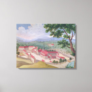 Algemeen uitzicht van de Abdij uit het oosten Canvas Afdruk