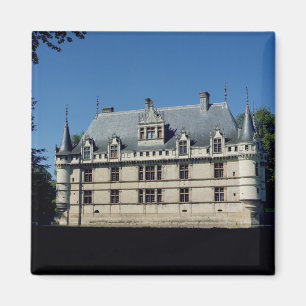 Algemeen uitzicht van de Chateau d'Azay-le-Rideau Magneet