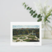 Algemeen Uitzicht van de tuin Briefkaart (Staand voorkant)