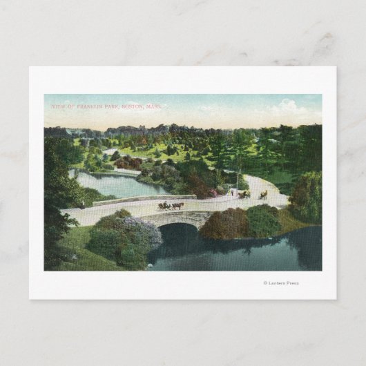 Algemeen Uitzicht van het Franklin Park Briefkaart (Voorkant)