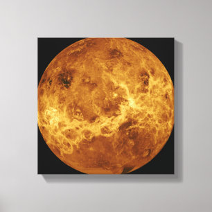 Algemeen uitzicht van het oppervlak van Venus Canvas Afdruk