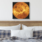Algemeen uitzicht van het oppervlak van Venus Canvas Afdruk (Insitu (Slaapkamer))