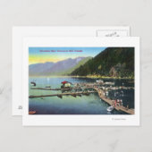 Algemeen Uitzicht van Hoefijzer Bay en Crowded Har Briefkaart (Voorkant / Achterkant)