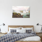 Algemeen Uitzicht van Niagara-Herfsten van Canadia Canvas Afdruk (Insitu (Slaapkamer))