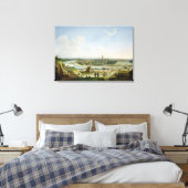 Algemeen Uitzicht van Parijs van de Chaillot Hill Canvas Afdruk (Insitu (Slaapkamer))